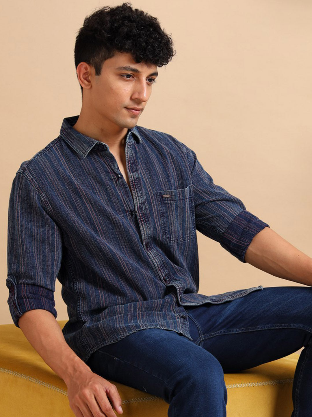 Cherry Crisp indigo Shirt