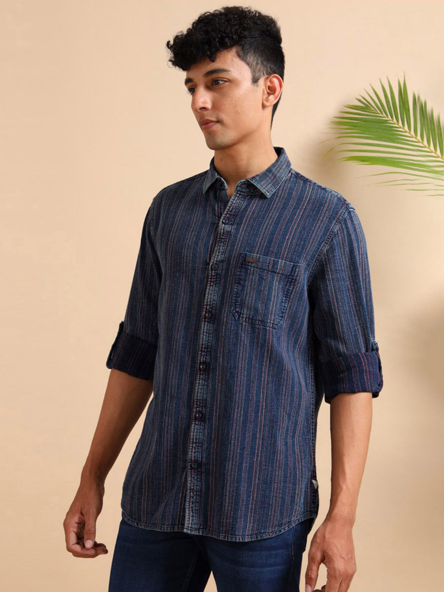 Cherry Crisp indigo Shirt