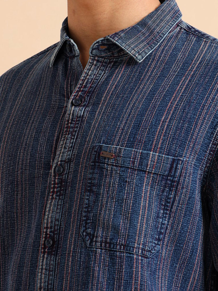 Cherry Crisp indigo Shirt