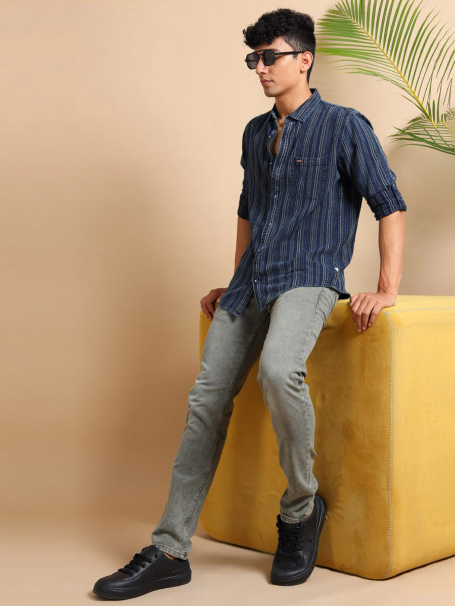Leafline Indigo Shirt