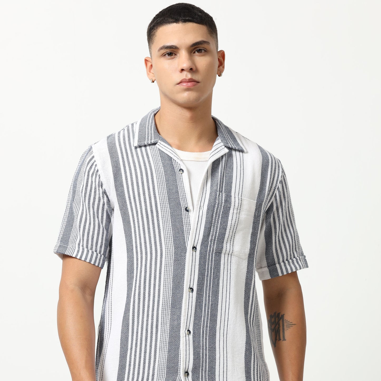 Azure Simplicity Stripes Shirt