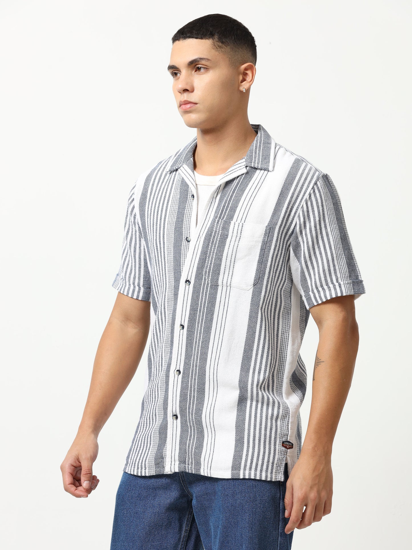 Azure Simplicity Stripes Shirt