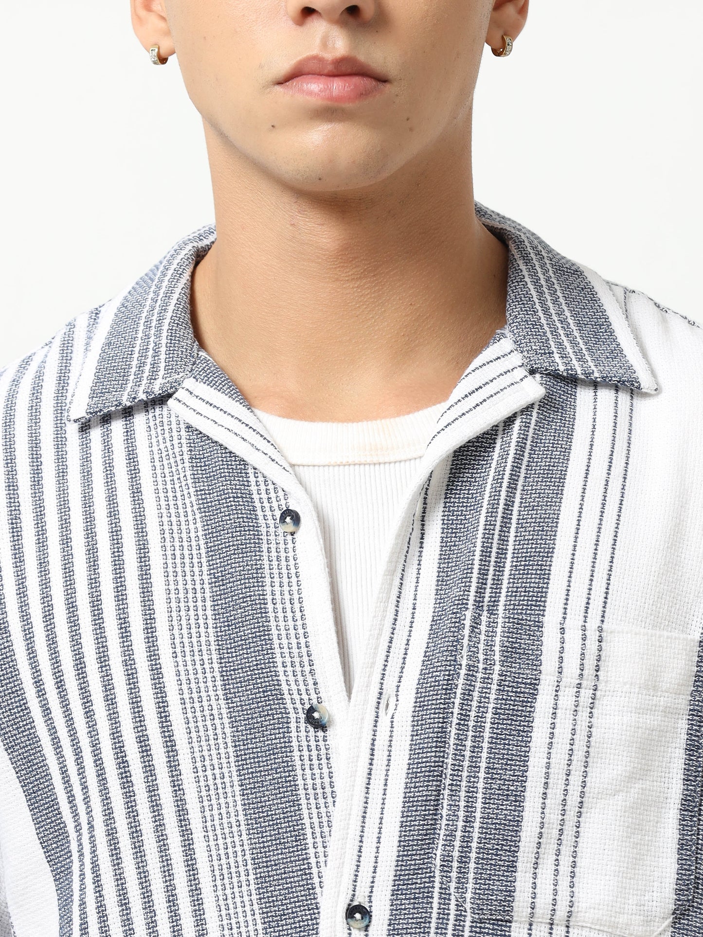 Azure Simplicity Stripes Shirt