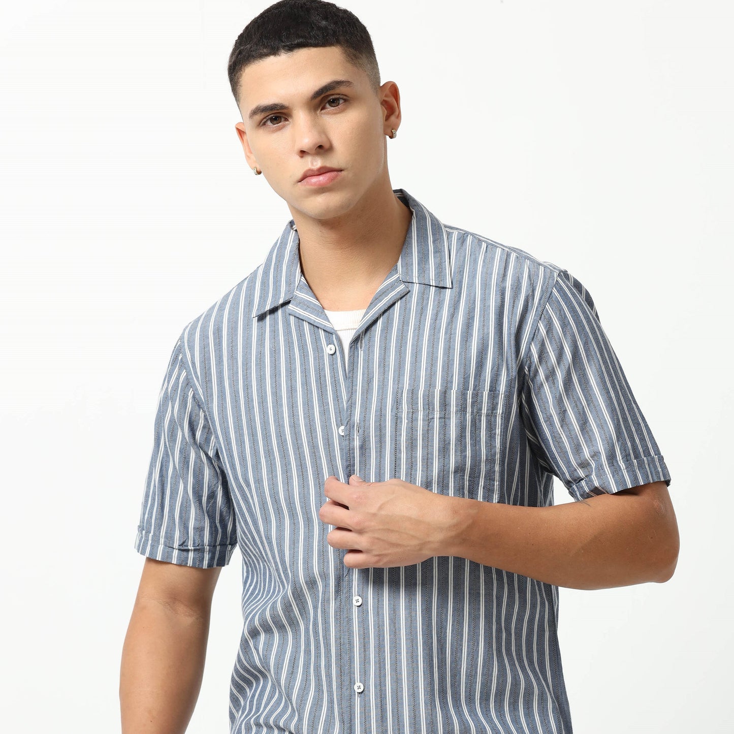 Blue Horizon Stripes Shirt