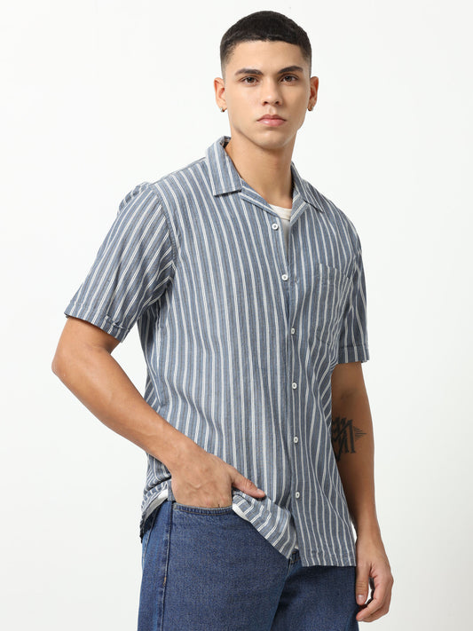 Blue Horizon Stripes Shirt