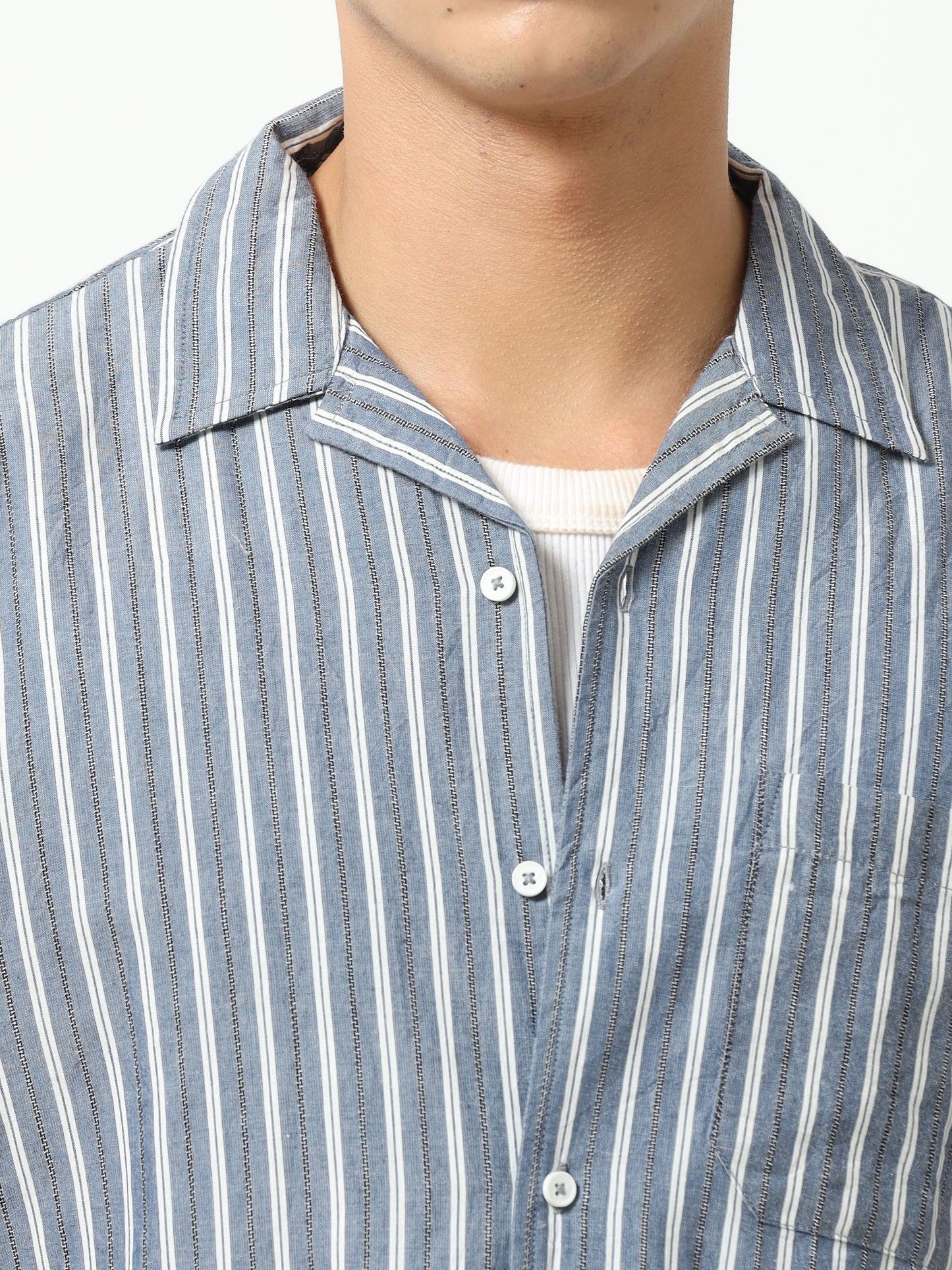 Blue Horizon Stripes Shirt