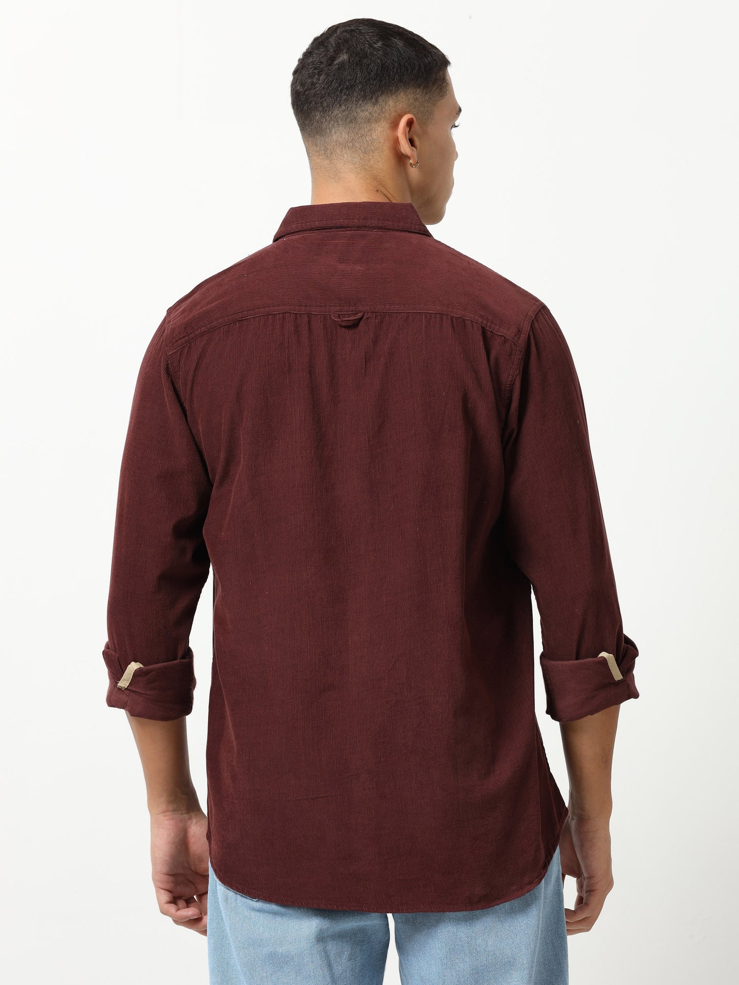 Burgundy Perfection Corduroy Shirt