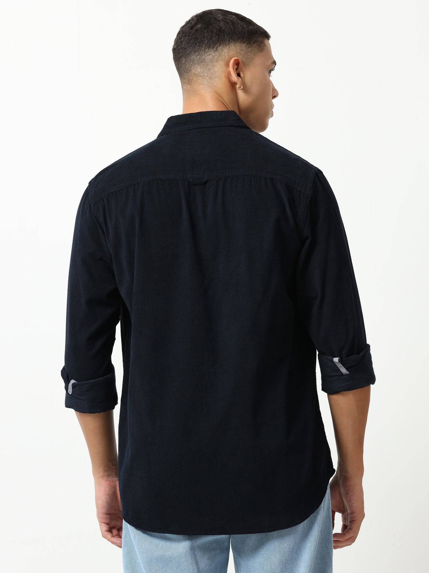 Midnight Elegance Corduroy Shirt