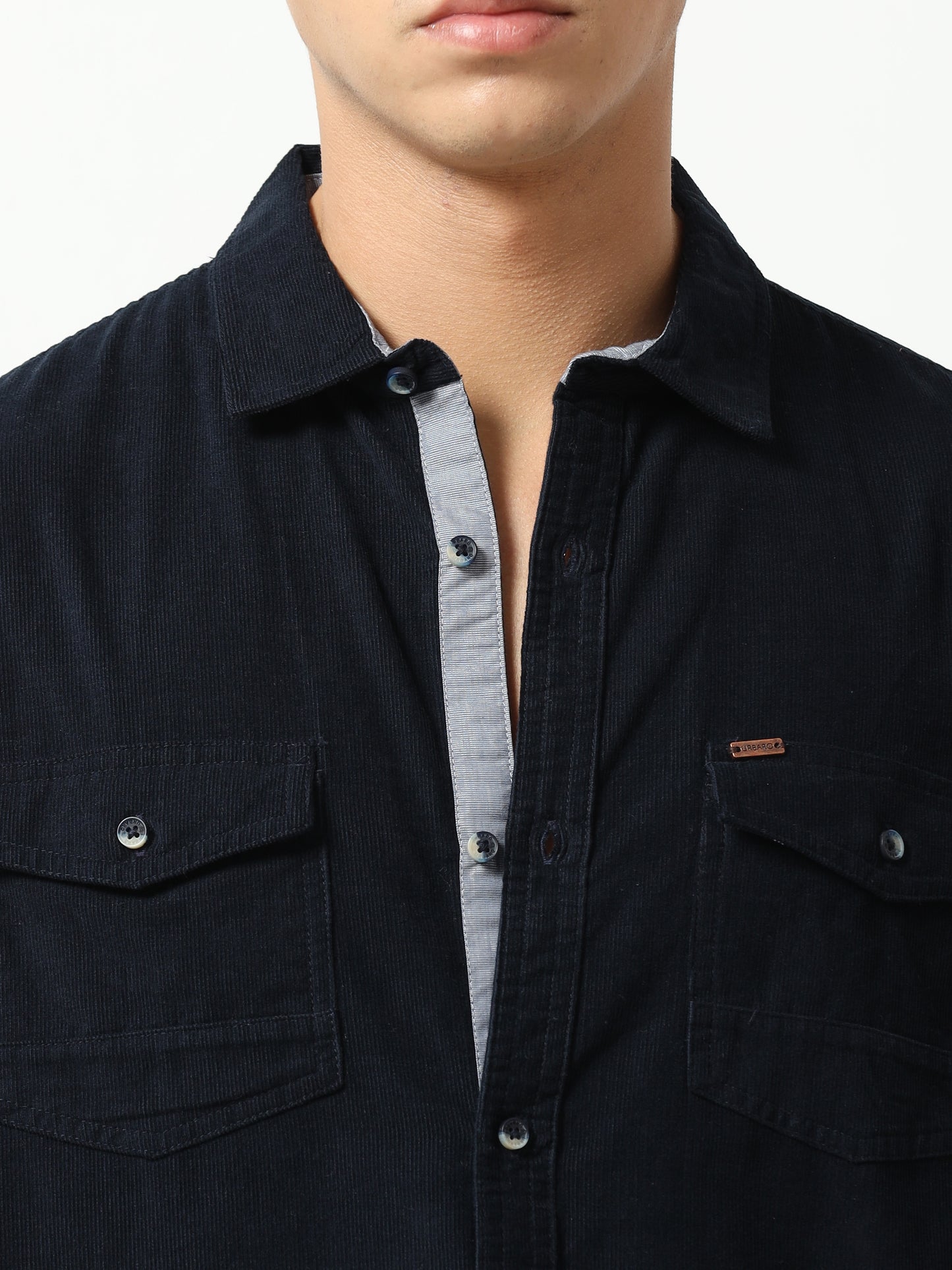 Midnight Elegance Corduroy Shirt