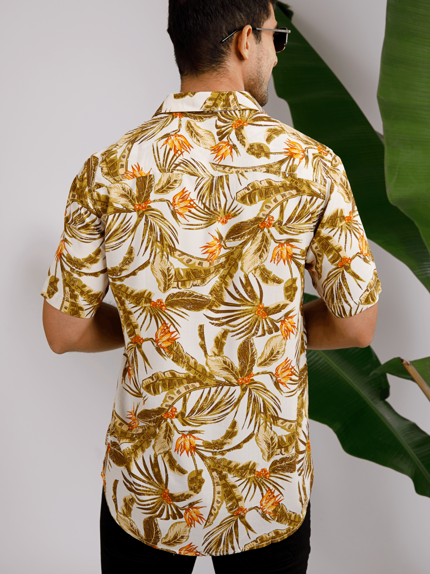 Tropical ECOVERO Brown Shirt