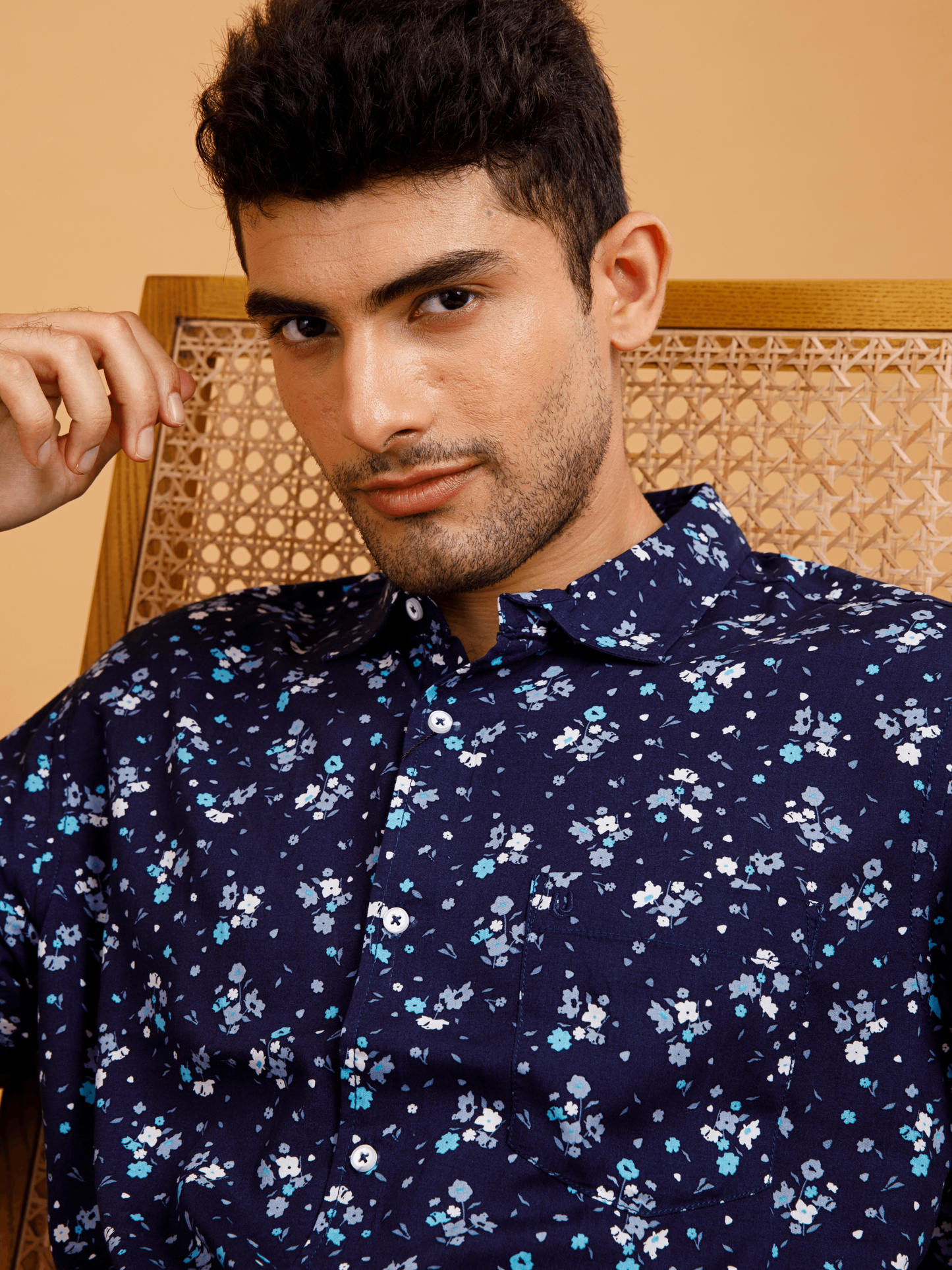 Driftwood Floral Navy Print Shirt