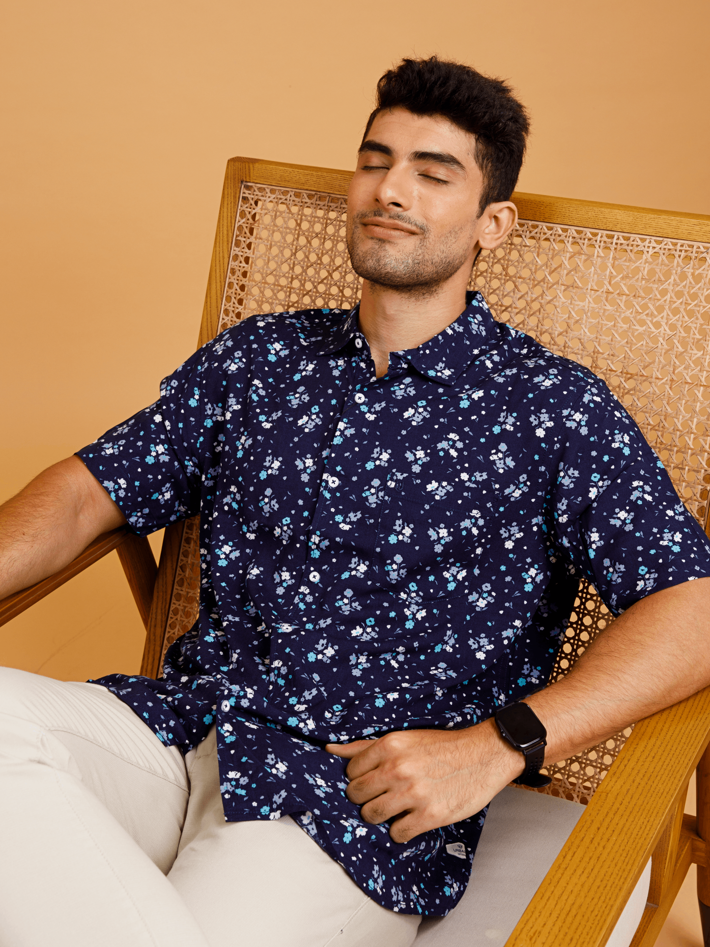 Driftwood Floral Navy Print Shirt