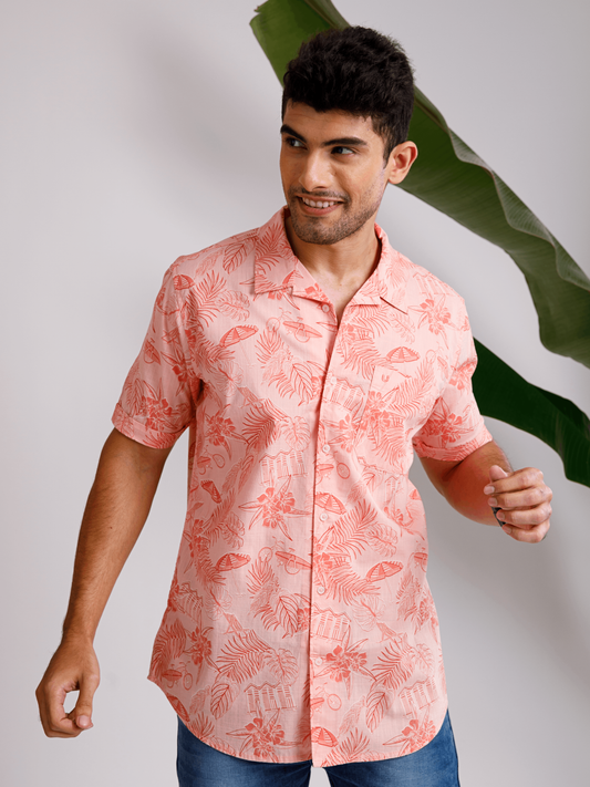 Tropical coral print Shirt