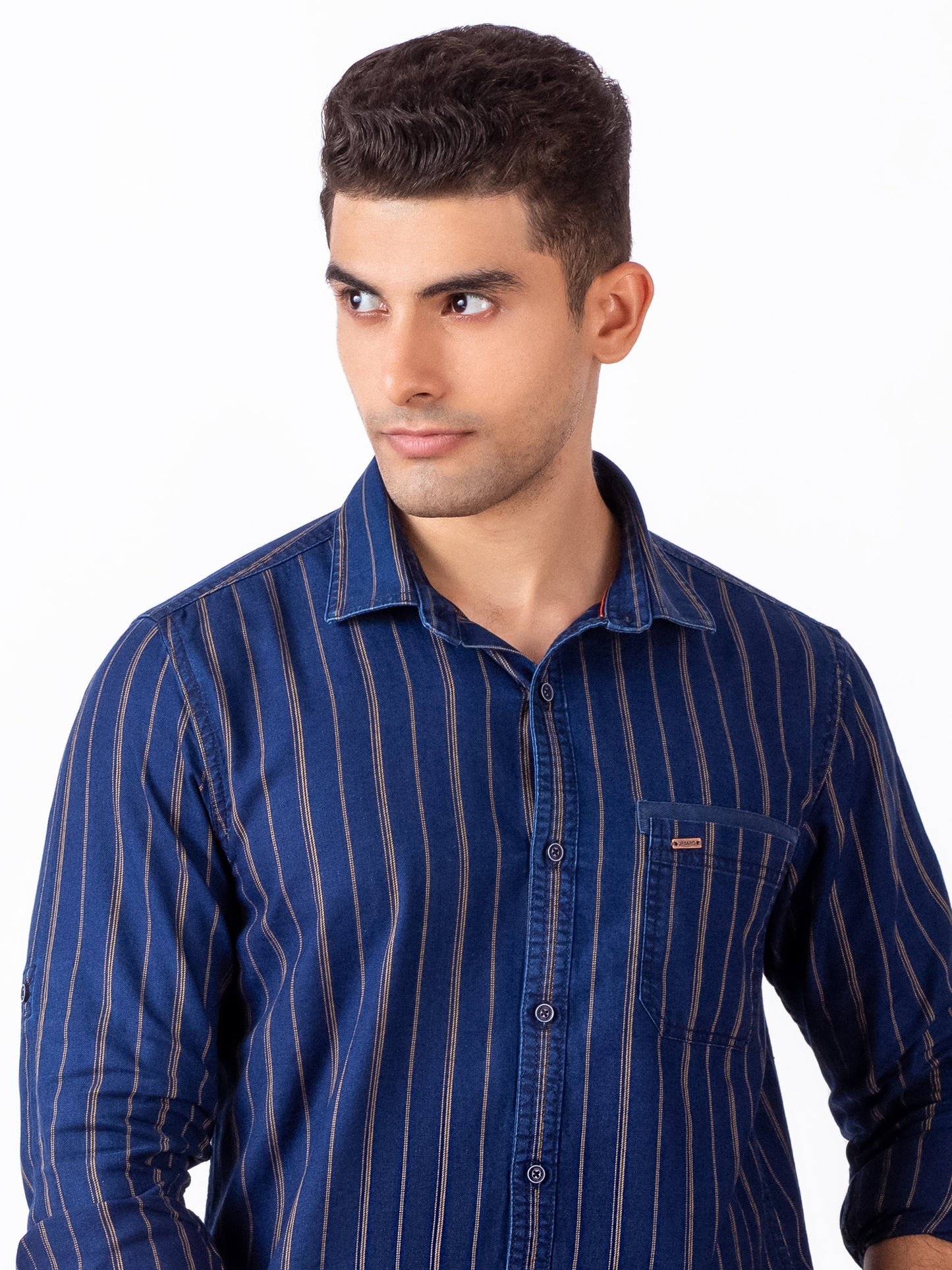 Dark Blue Stripes Shirt