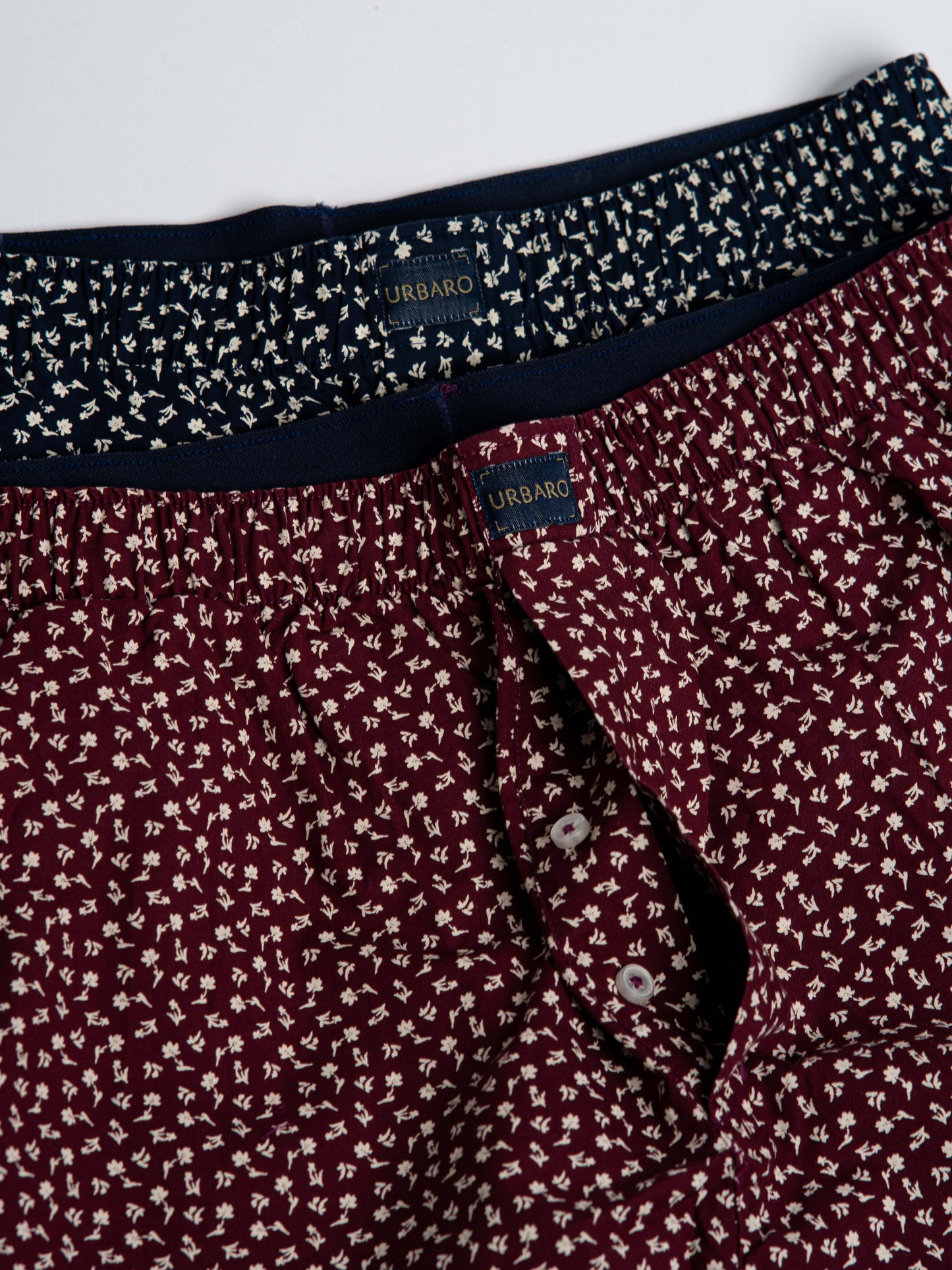 Royal Navy and Claret Red Combo Boxers