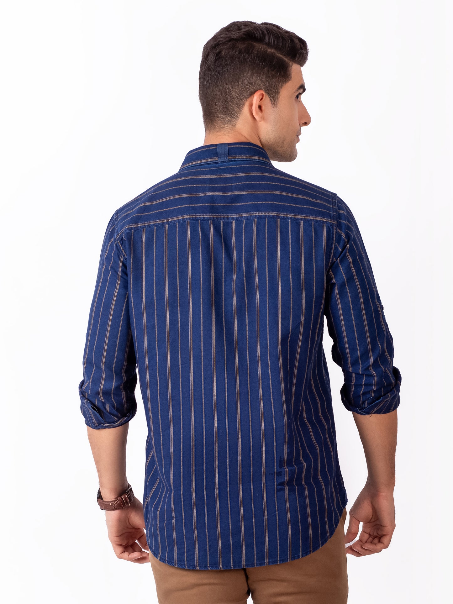 Dark Blue Stripes Shirt