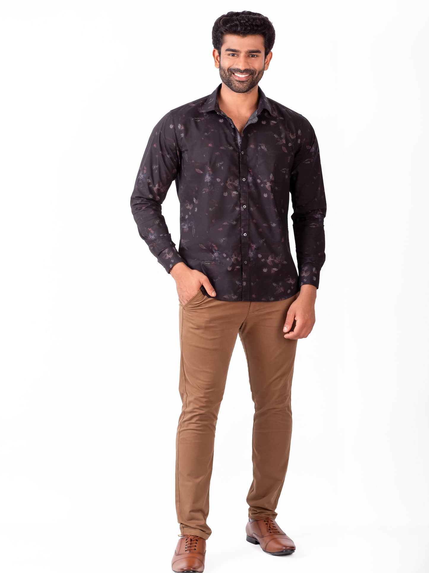 Dark flora Printed Shirt