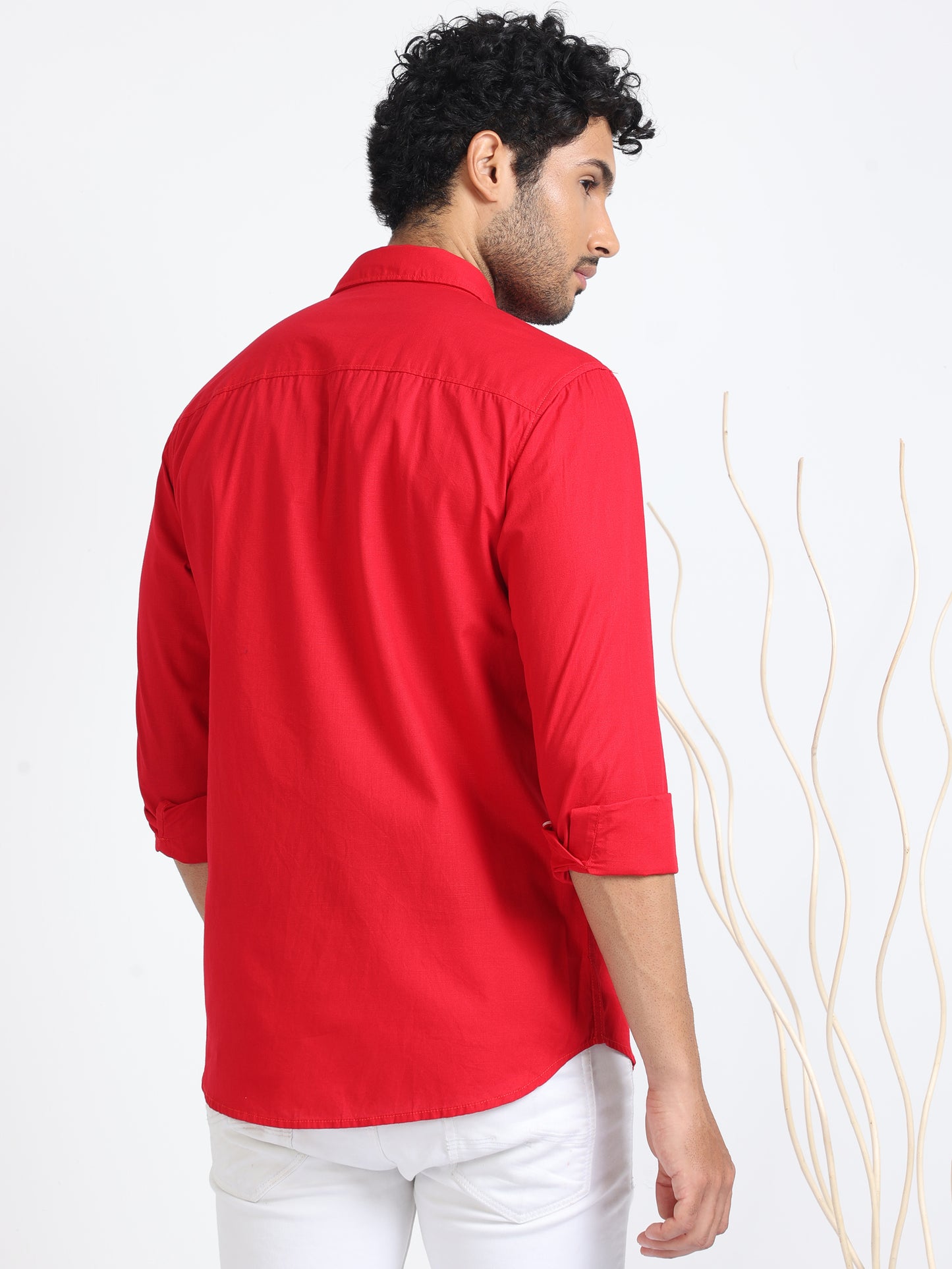Red Jet Plain Shirt