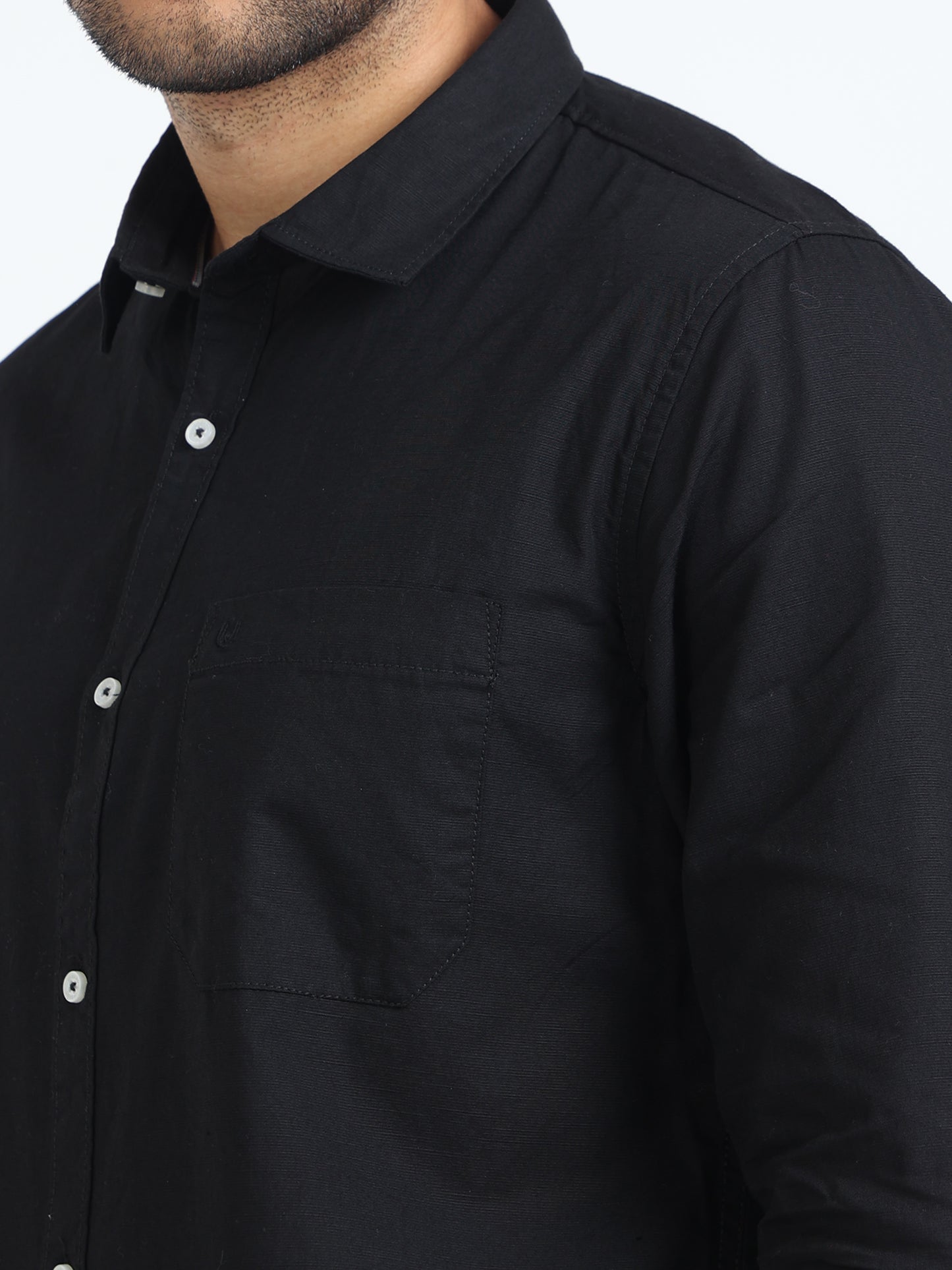 Black Jet Plain Shirt