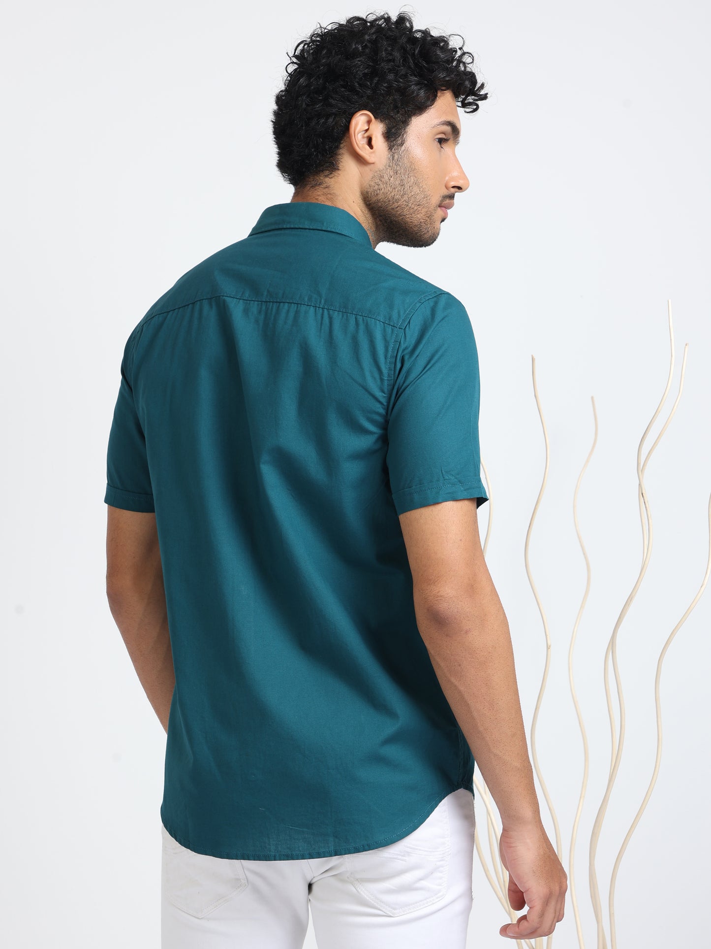 Green Jet Plain Shirt