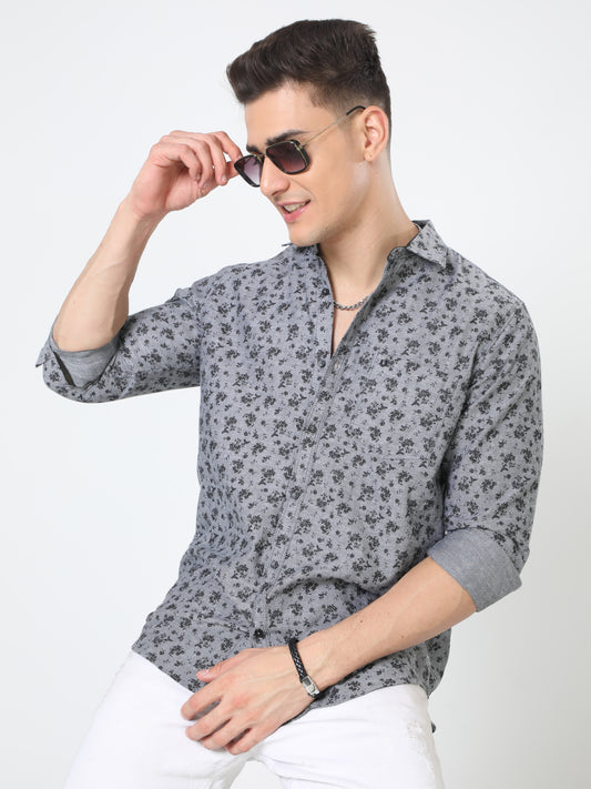 Flora and fauna Print Shirt