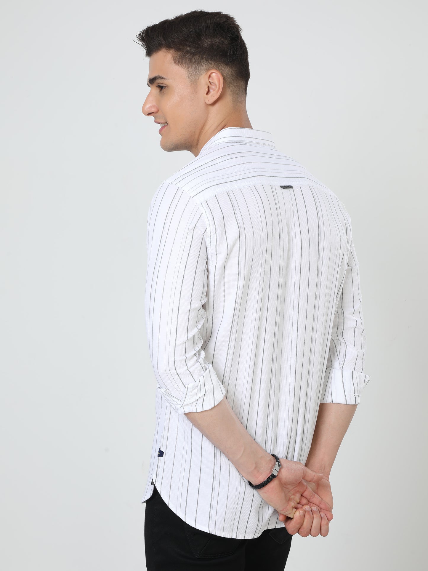 White Full Sleeve striperrr