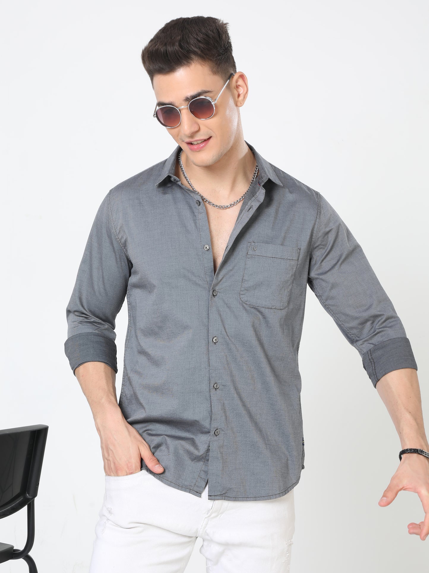 Shade of Grey Plain Shirt