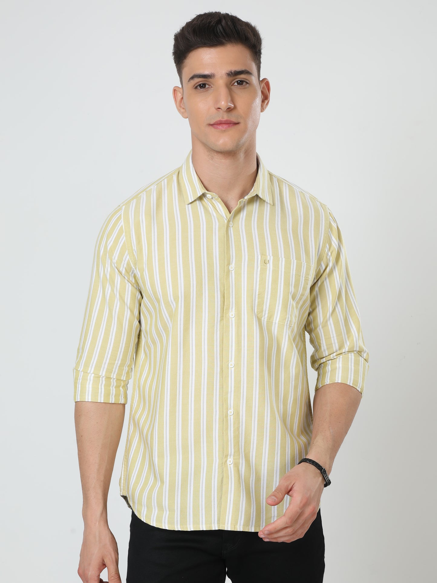 Hello yellow Stripes Shirt