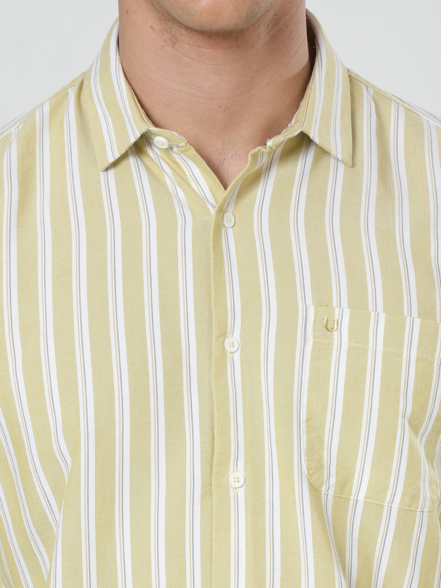 Hello yellow Stripes Shirt