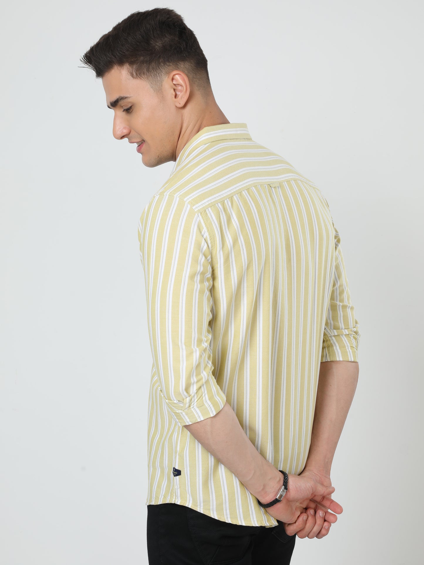 Hello yellow Stripes Shirt