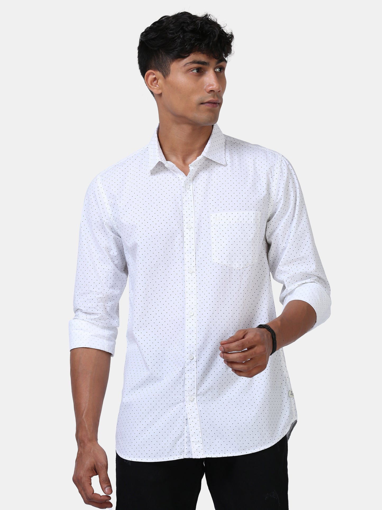 Snowfall Elegance Print shirt