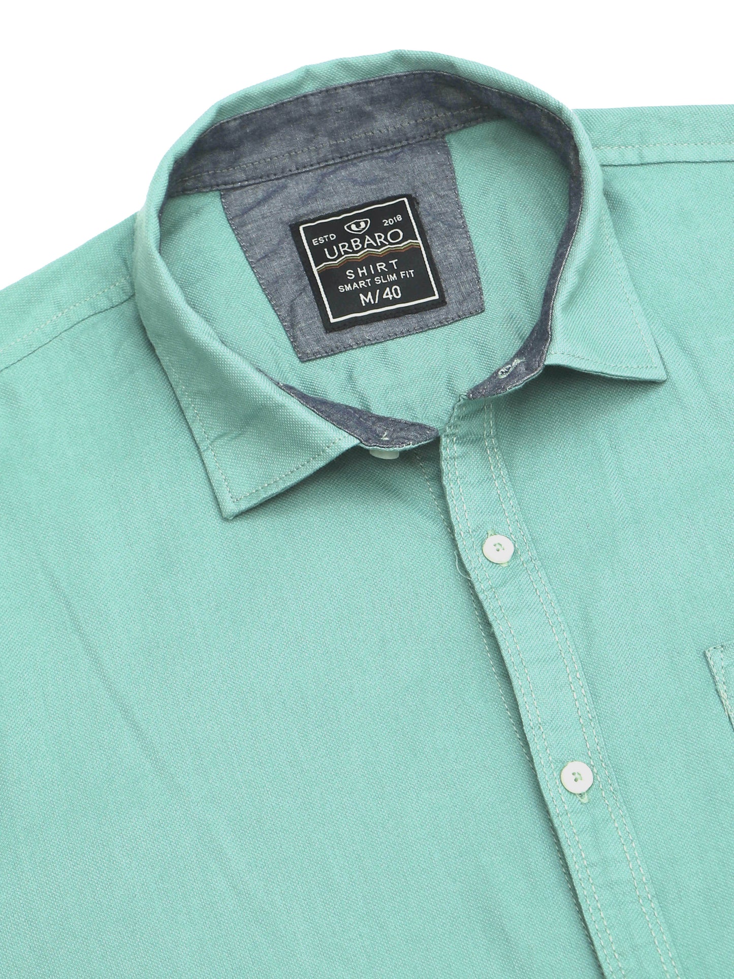 Pure Simplicity Solid Green Shirt