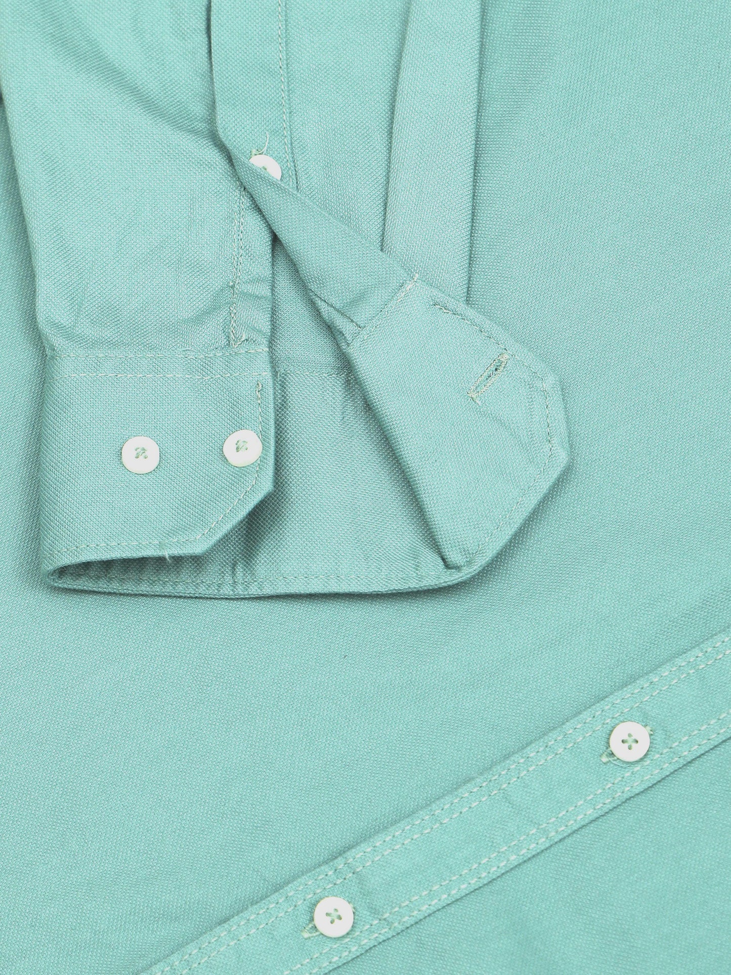 Pure Simplicity Solid Green Shirt