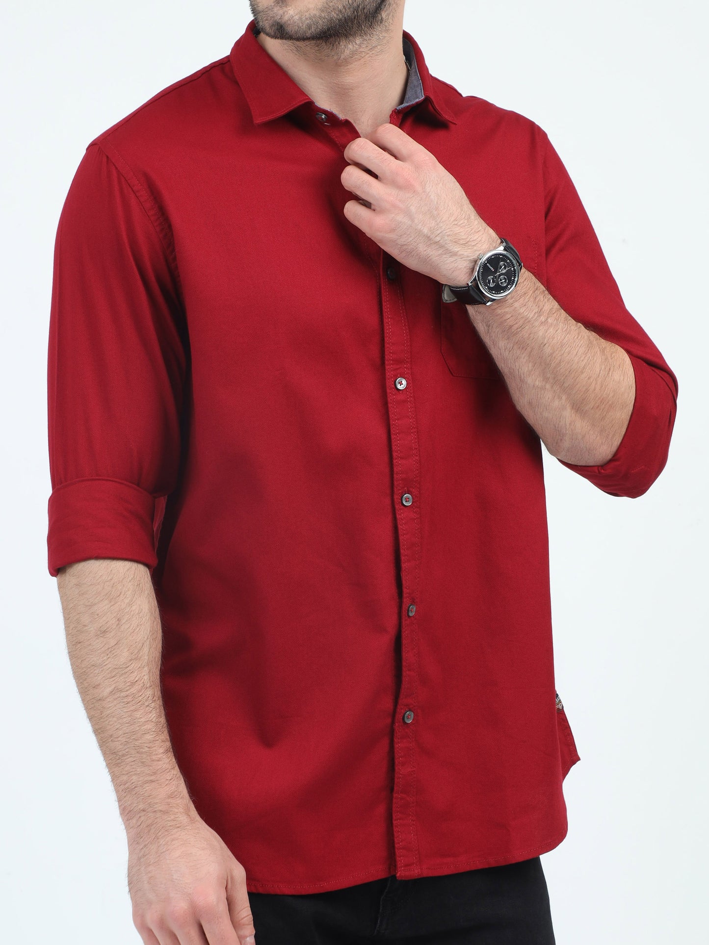 Maroon Melody Medley Plain Shirt