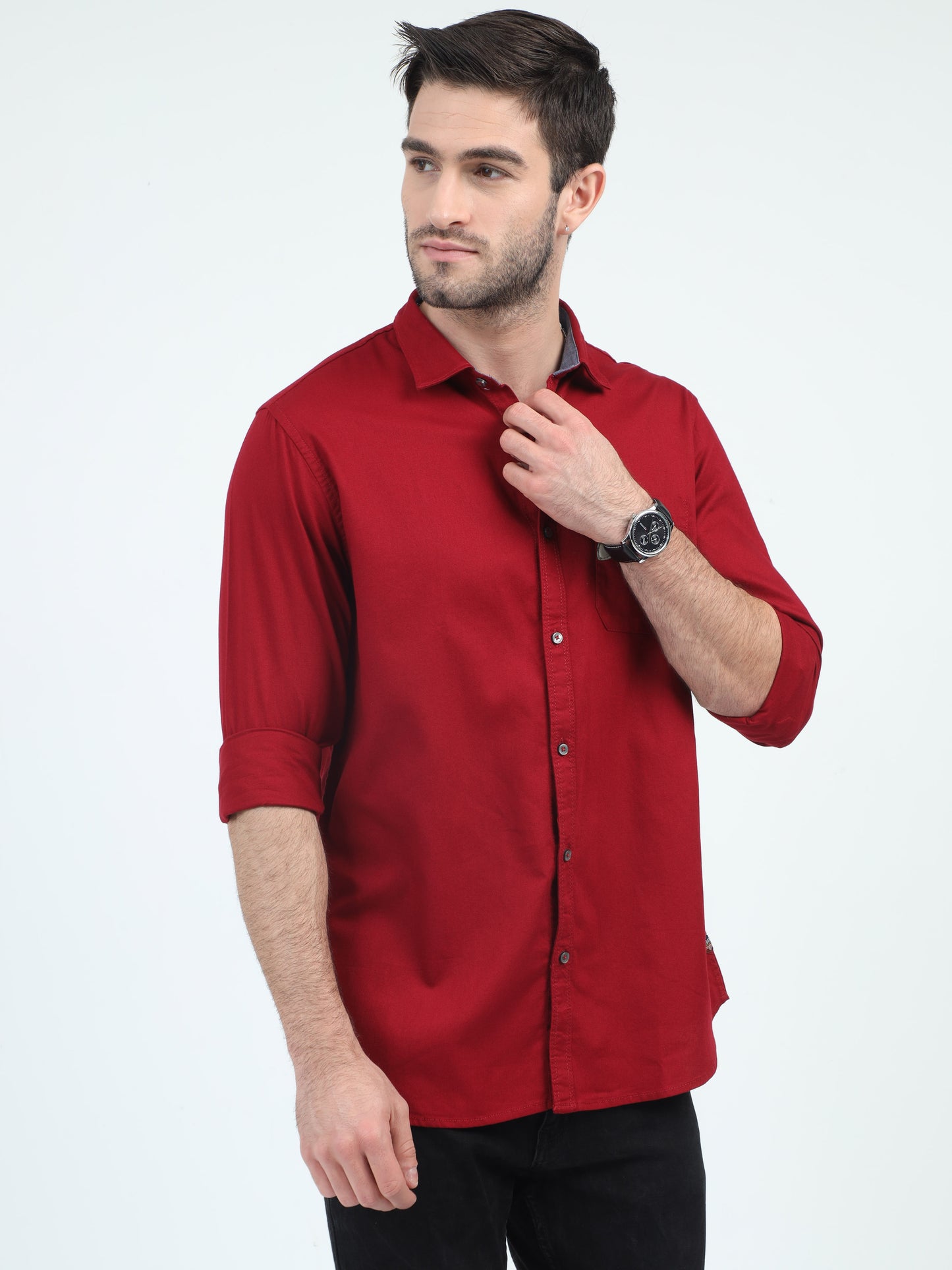 Maroon Melody Medley Plain Shirt