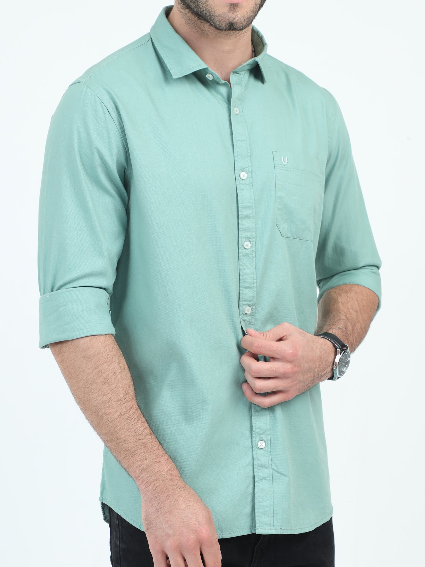 Lime Luminescence Luxe Plain Shirt