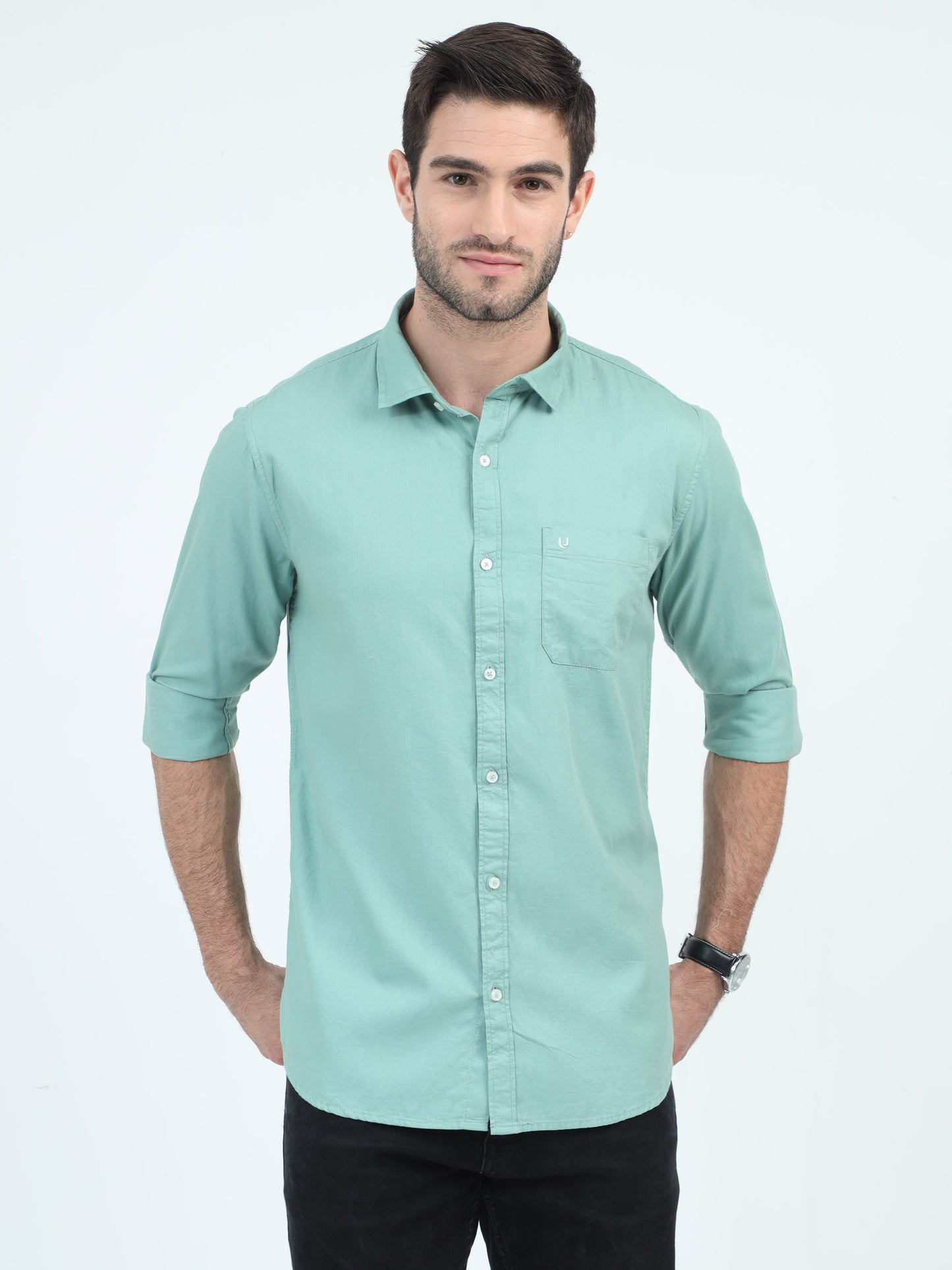 Lime Luminescence Luxe Plain Shirt