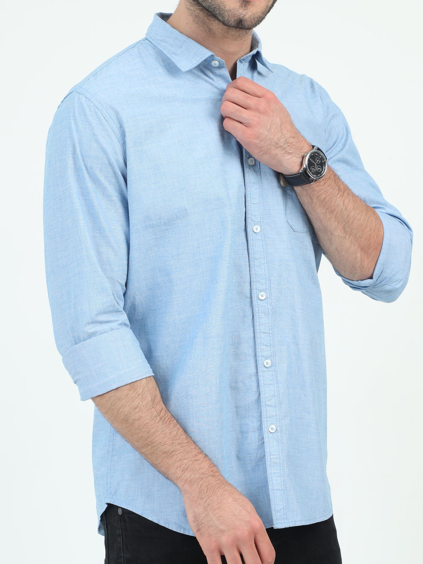 Sleek Skylines Sky blue Shirt