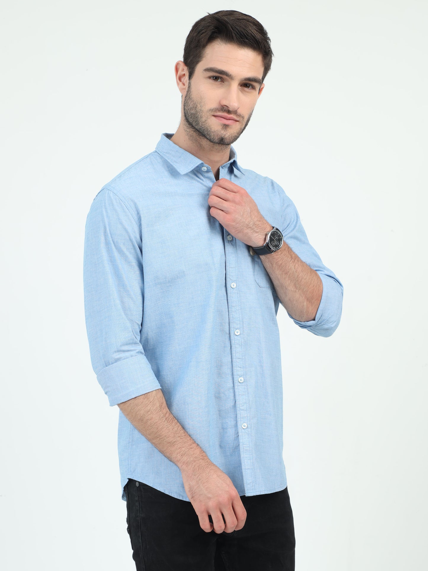 Sleek Skylines Sky blue Shirt