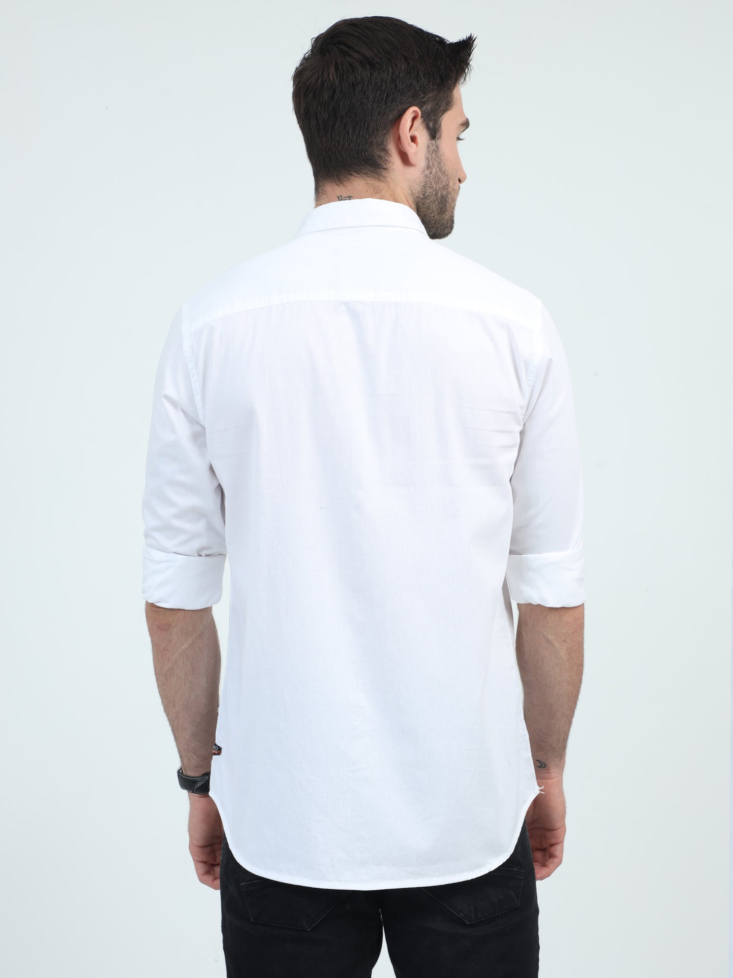 Cotton Cloud Cascade Plain Shirt