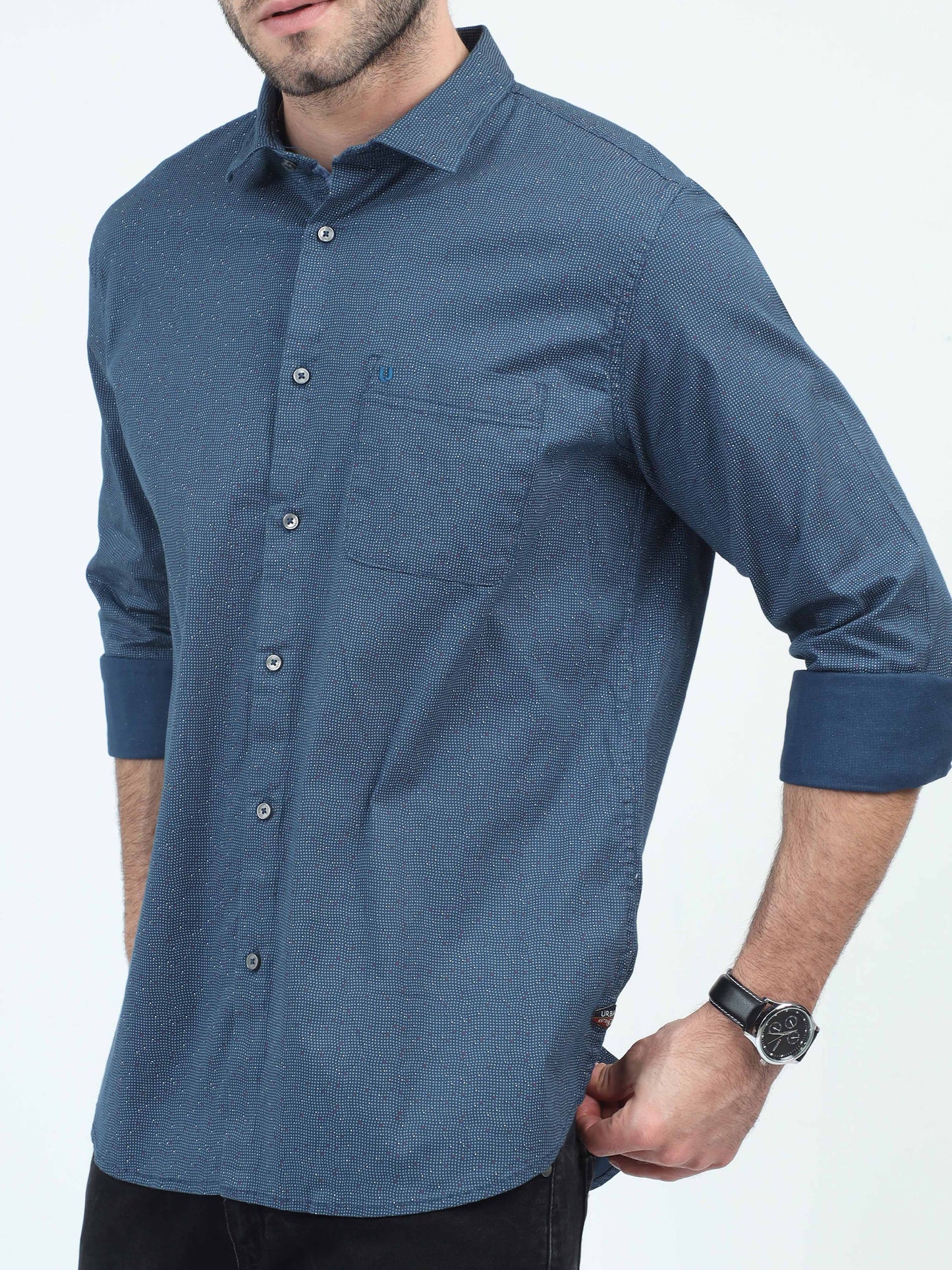 Navy Nights Niche Plain Shirt