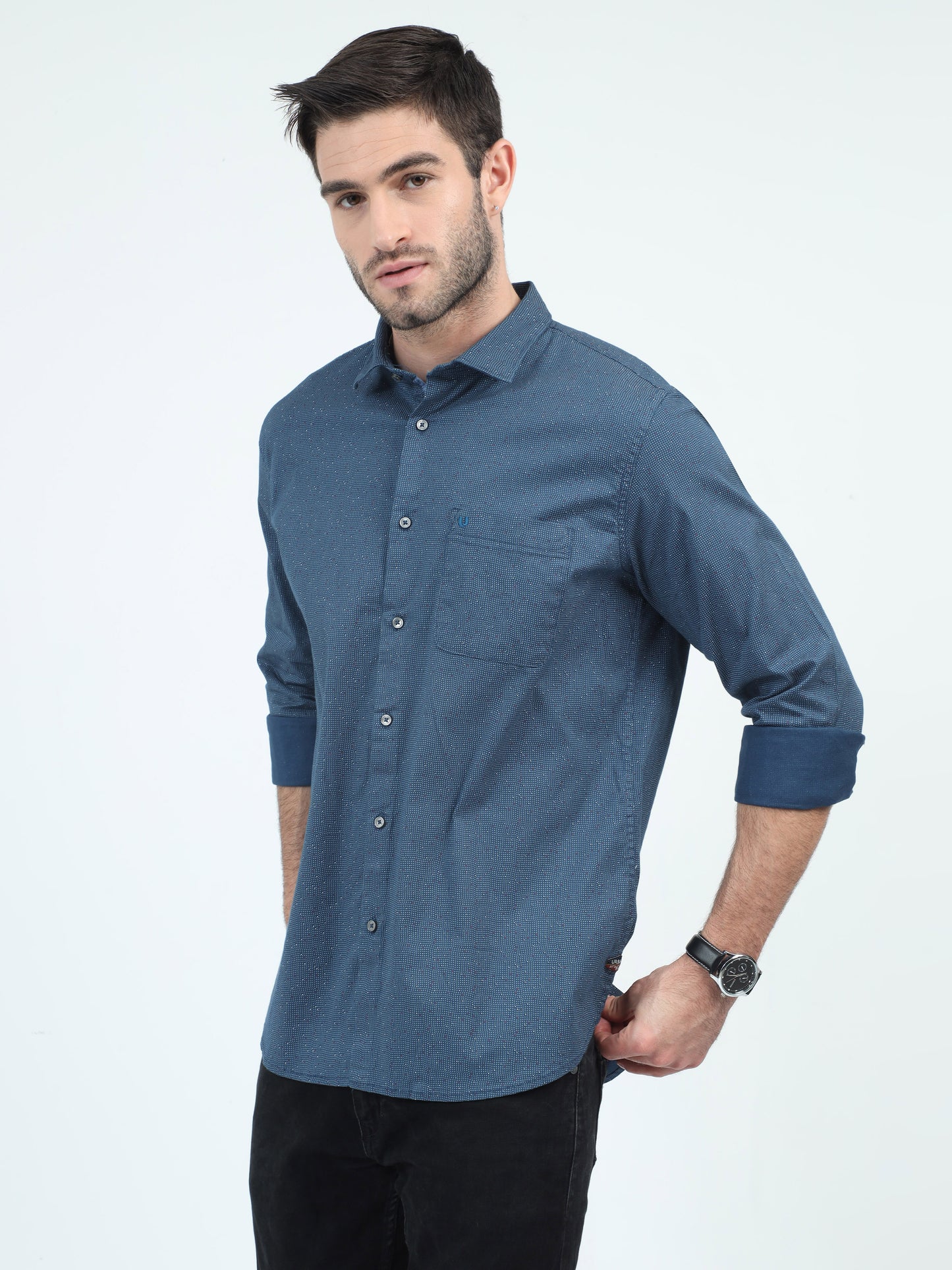 Navy Nights Niche Plain Shirt