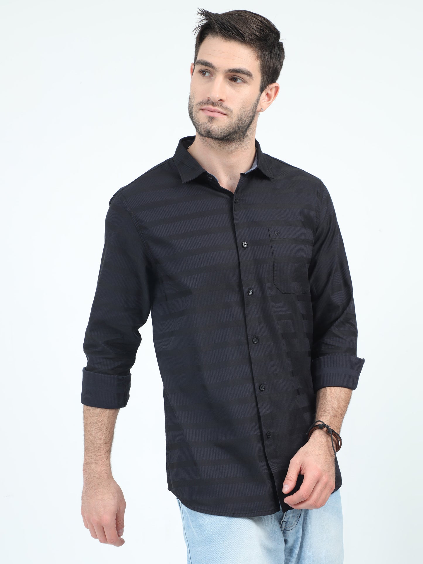 Urbaro  Edge Slim Stripe Shirt