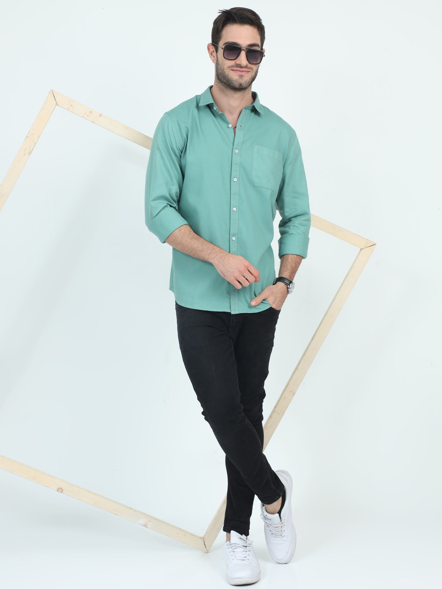 Lime Luminescence Luxe Plain Shirt