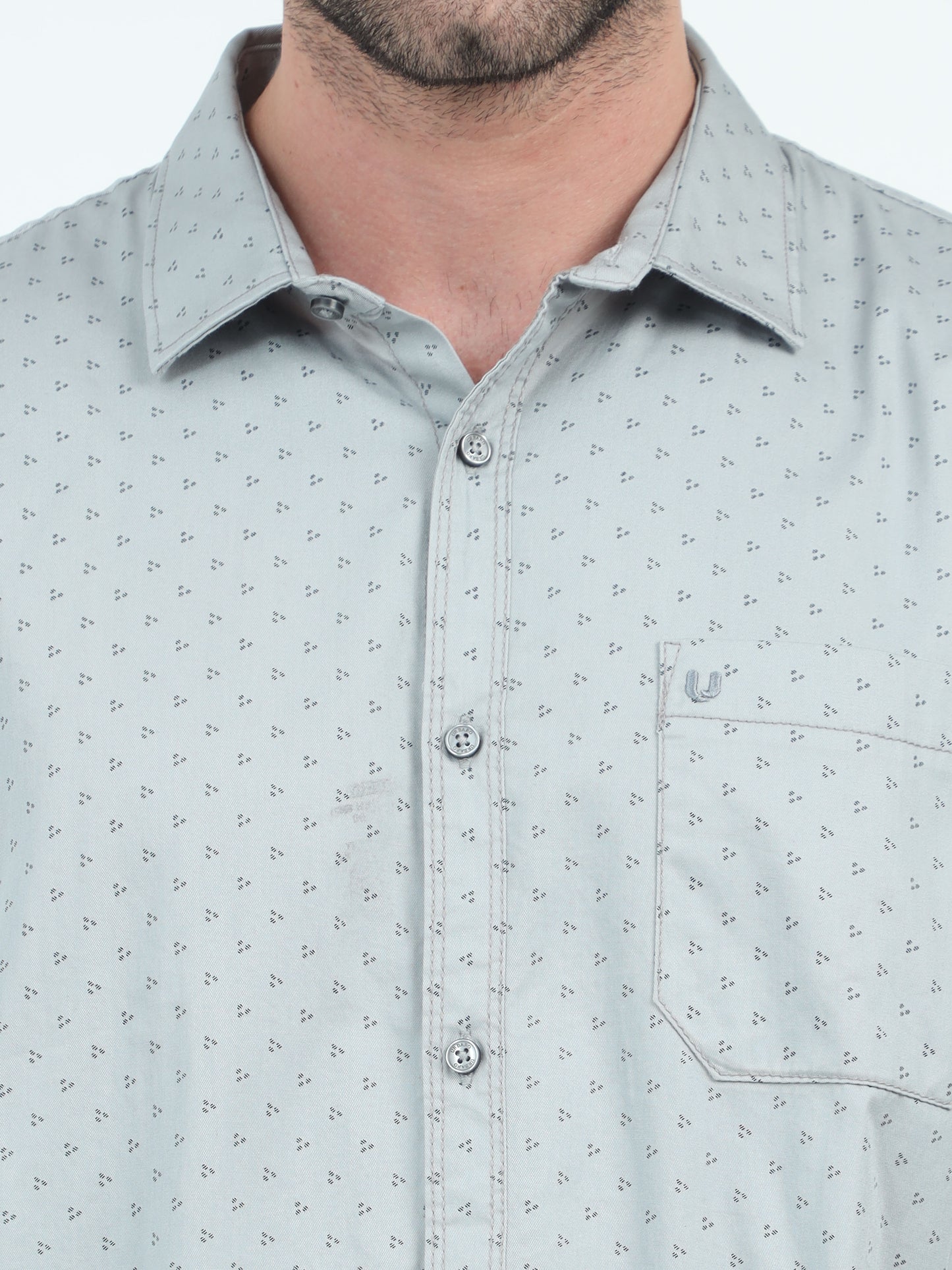 Slate Sketch Symphony Print Shirt