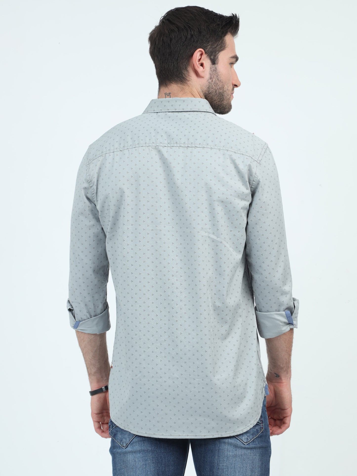 Slate Sketch Symphony Print Shirt