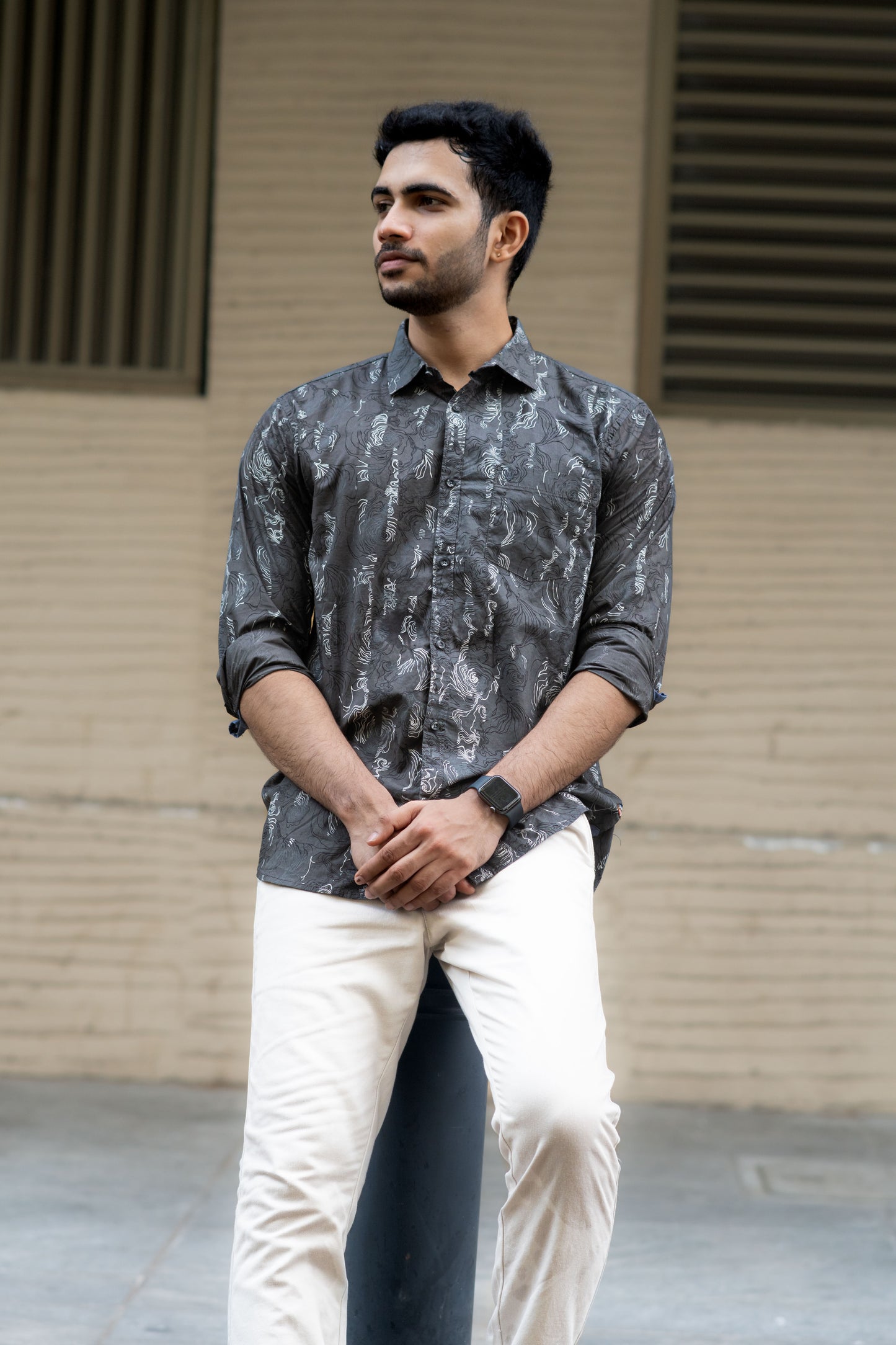 Dove Grey Granite Print  Shirt