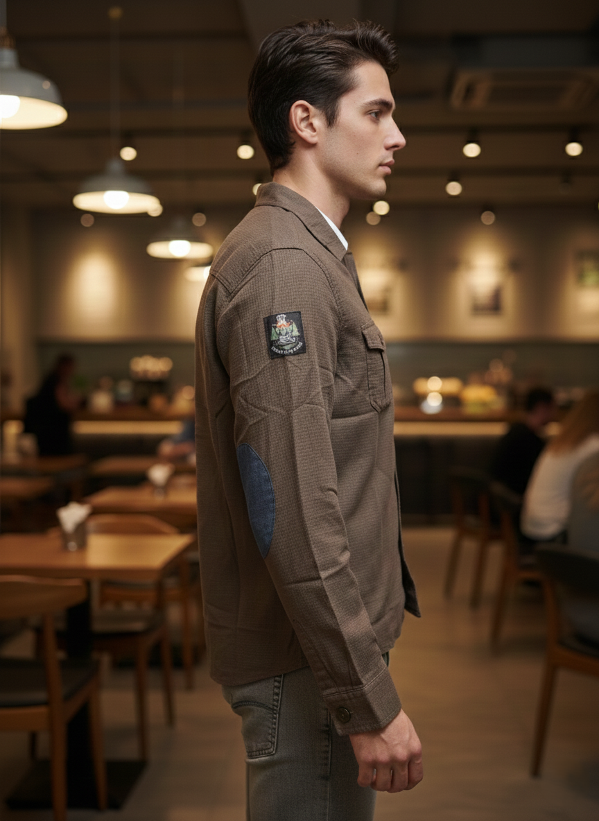 URBARO Light Blue Everyday Shacket