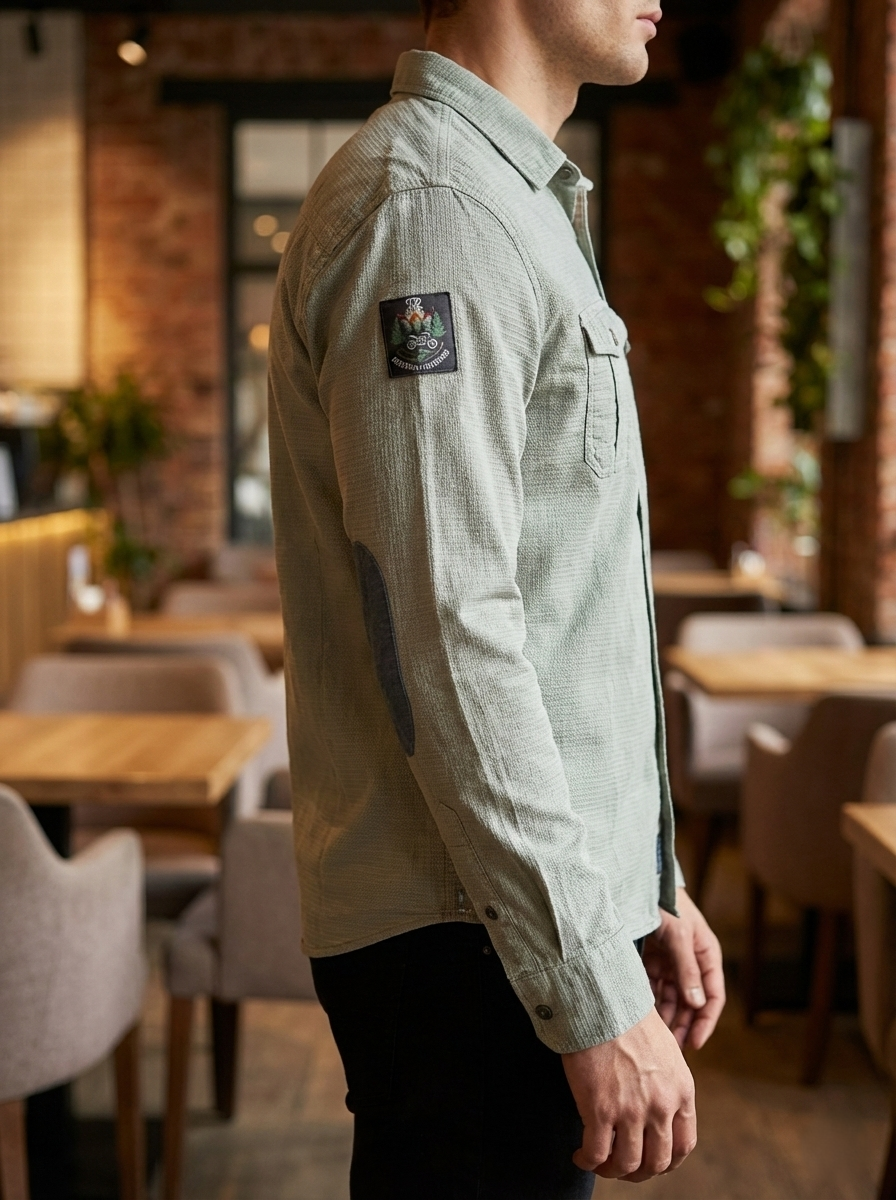 URBARO Khaki Utility Shacket