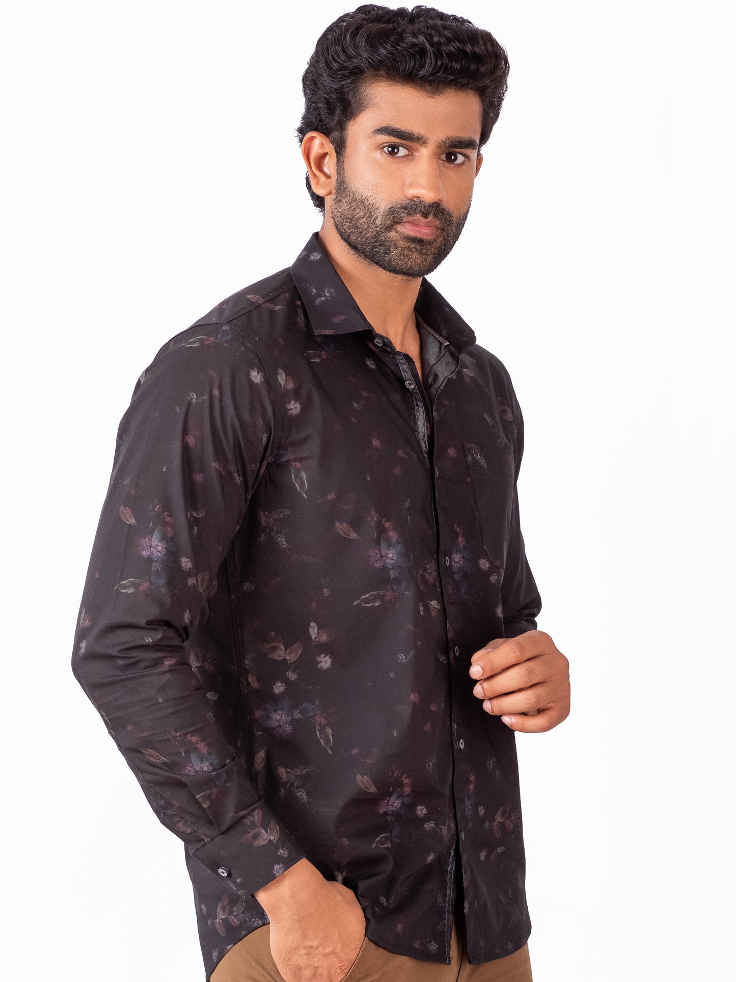 Dark flora Printed Shirt